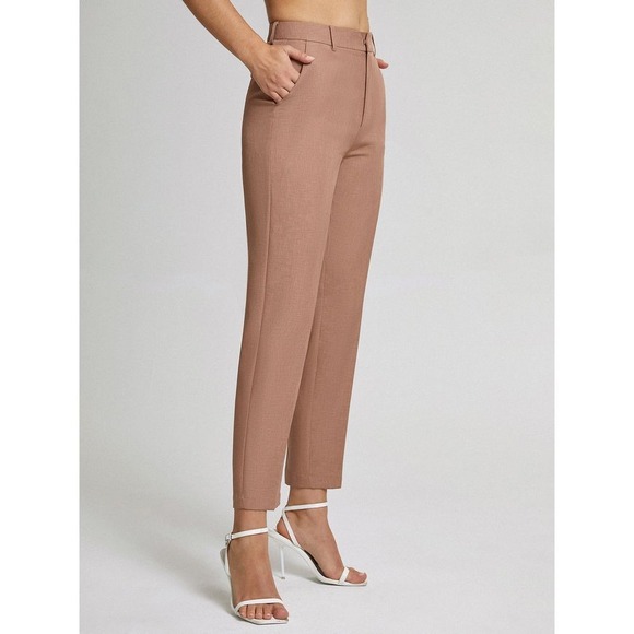 Commense Pants - High Waisted Cropped Skinny Straight Leg Trousers Professional Office Pants